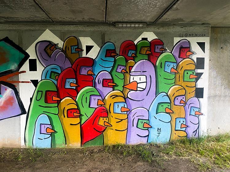 Street art i Aarhus Mikkel
