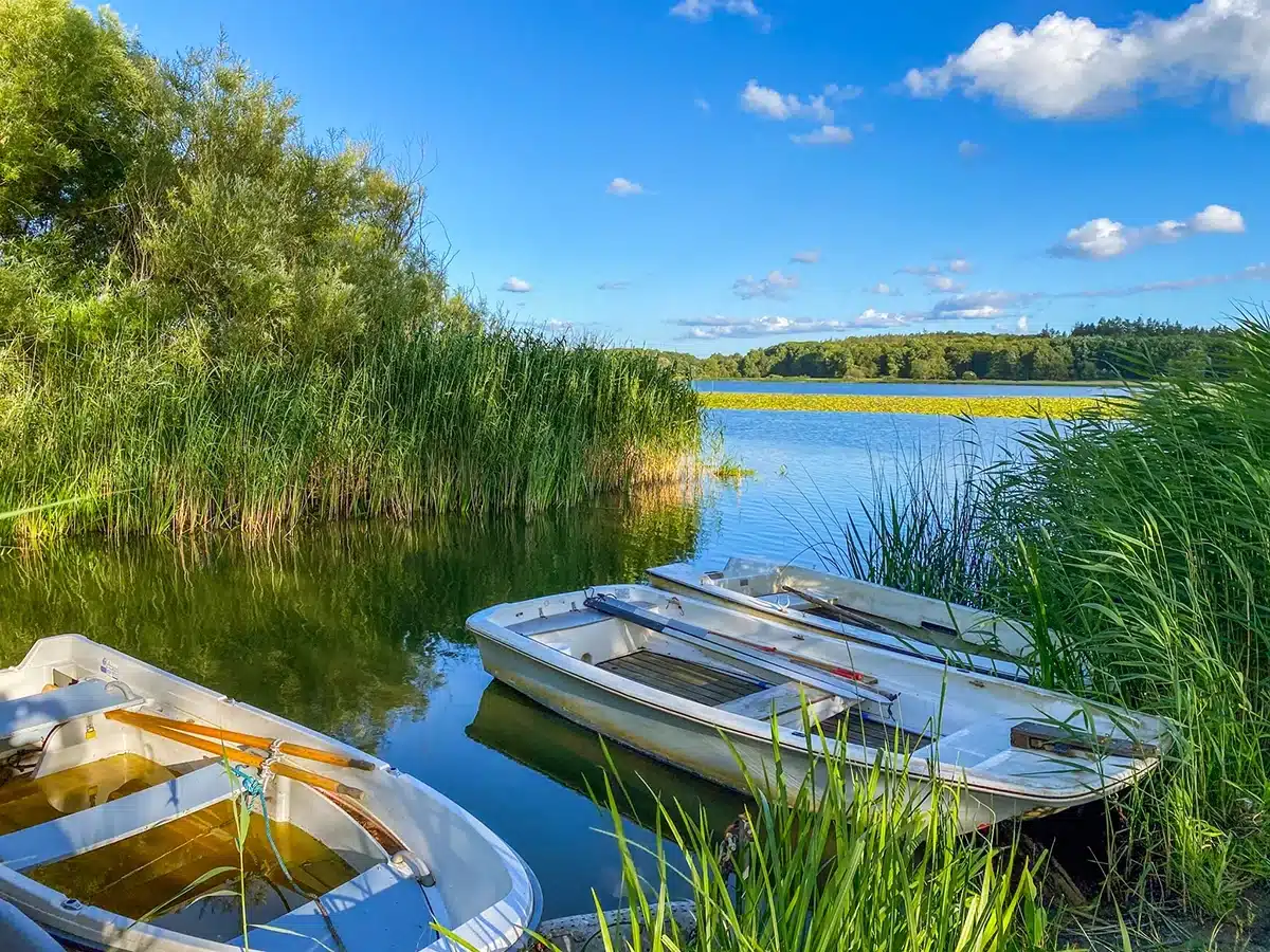 Brabrand Sø - både ved stadepladsen