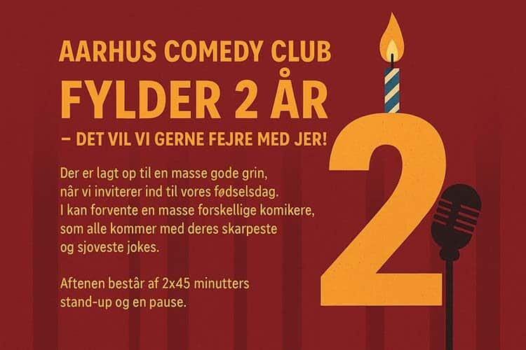 Fødselsdags Bonanza - Aarhus Comedy Club fylder 2 år