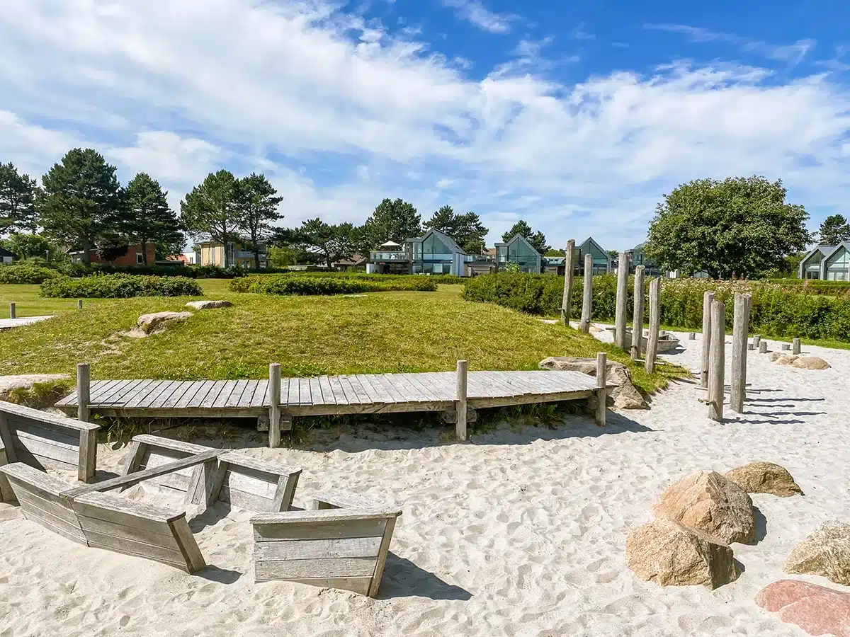 Naturlig legeplads i Åkrogen Strandpark