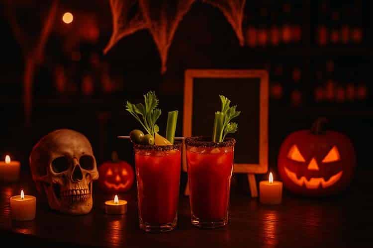 Bloody Mary Bar & Horror Quiz hos Bellis