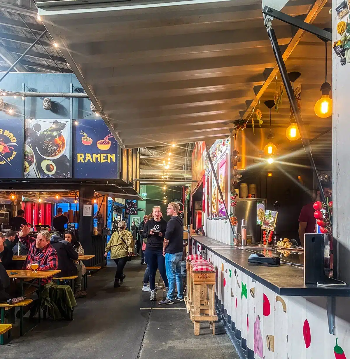 Ramenbod og gæster i Aarhus Street Food