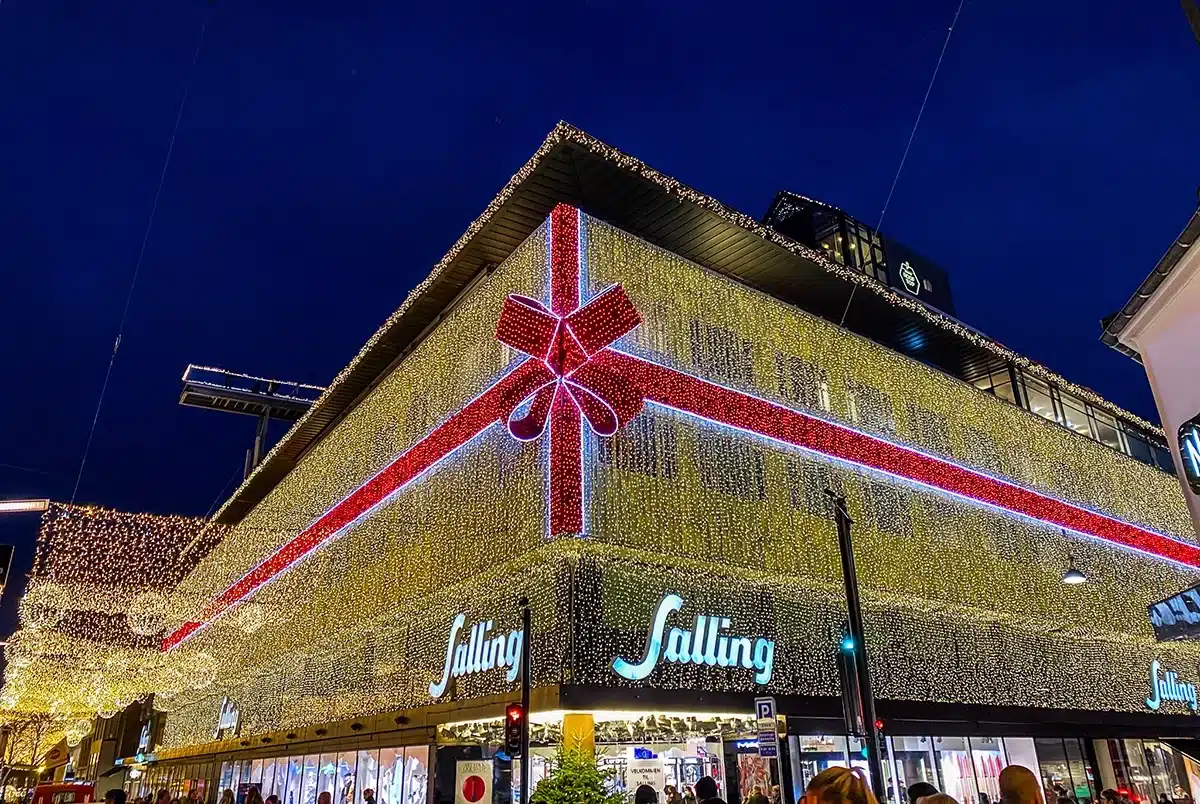 Salling Julelys front af Salling