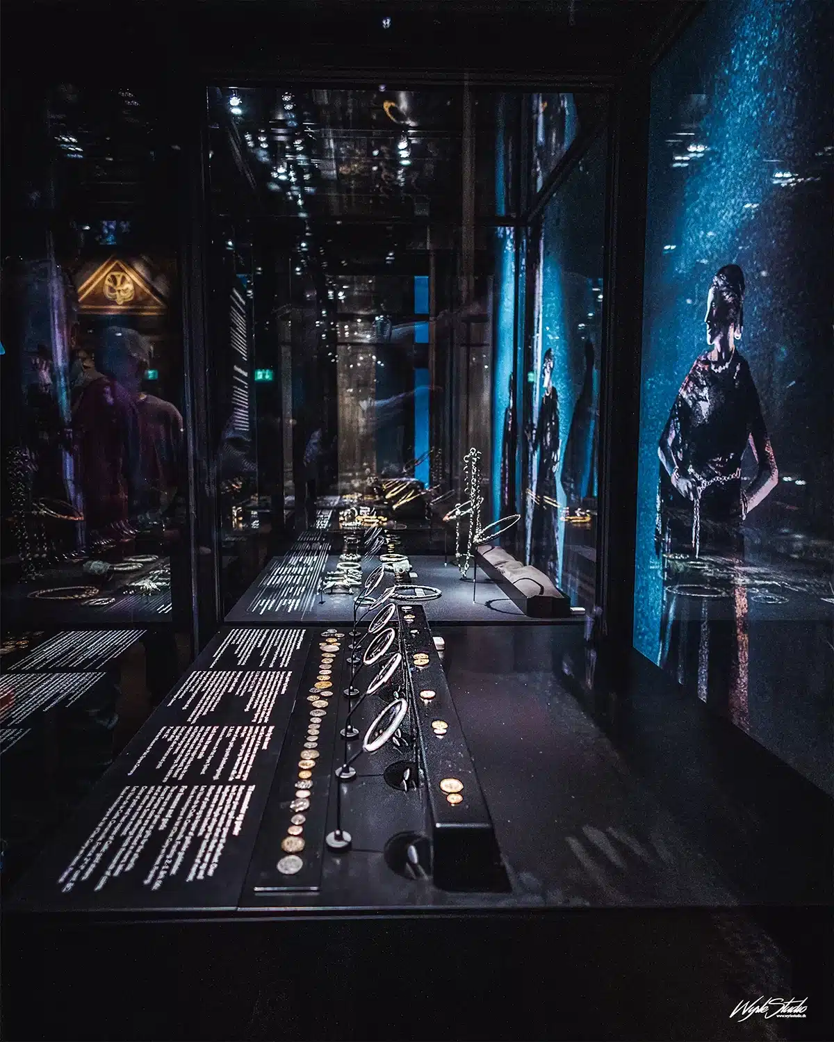 Smykker og spejle i glasmontrer på Moesgaard udstilling Kelternes verden – Europas urkraft Smykker og spejle i glasmontrer på Moesgaard udstilling Kelternes verden – Europas urkraft