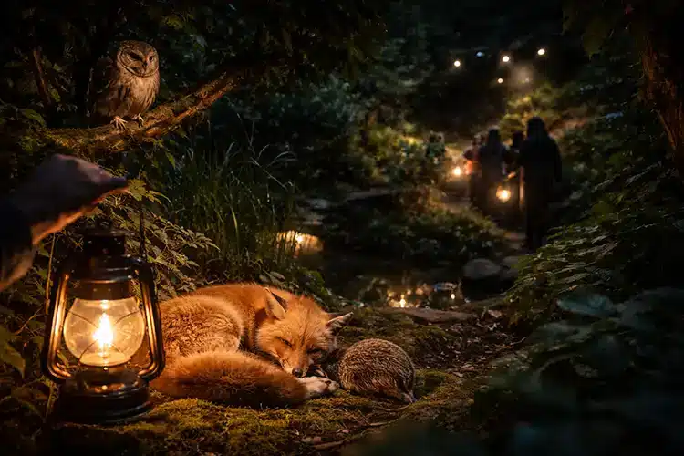 Nat på Naturhistorisk Museum ai