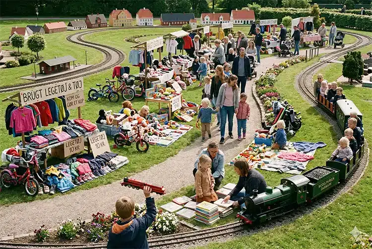 Børneloppemarked i Modelparken ai