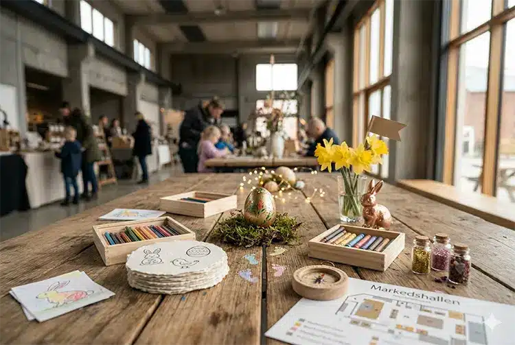 Påskehygge i Markedshallen Nicolinehuset ai