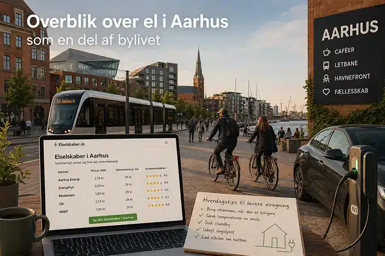 Overblik over el i Aarhus som en del af bylivet - sponseret