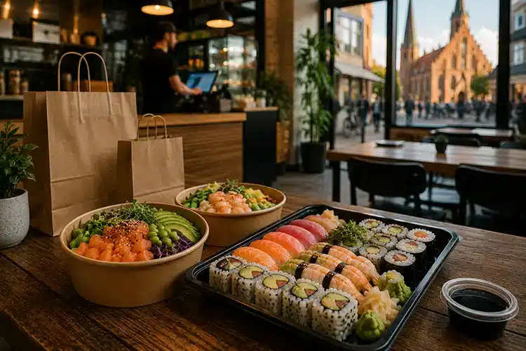 Take away Århus er blevet en del af byens madkultur . sponseret