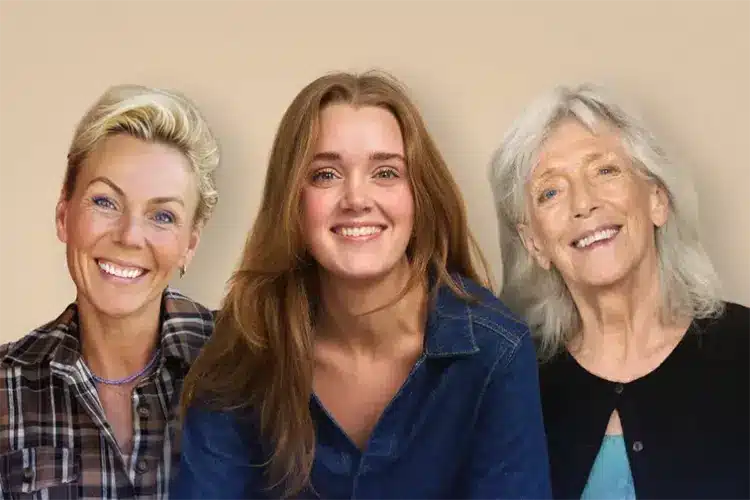 Mi yo más joven con Lene Beier y Vigga Bro