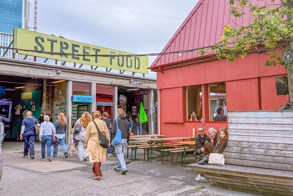 Indgangen til Aarhus Street Food på 10-årsfødselsdagen