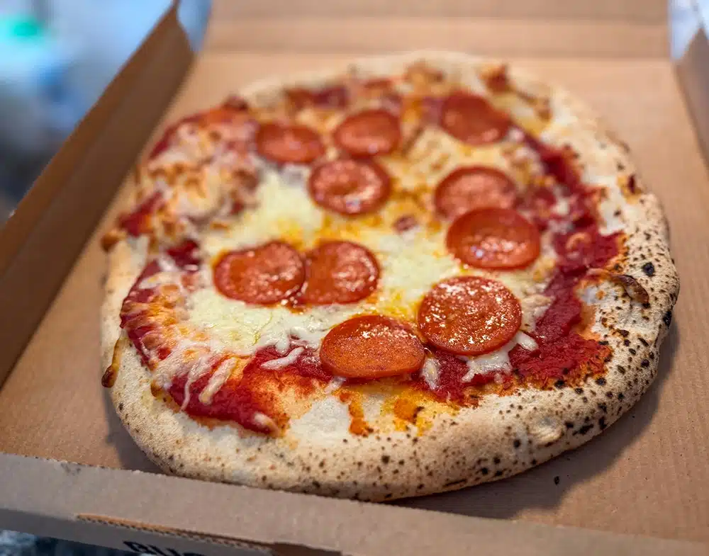 Napoli Pizza i Den Gamle By med pizza