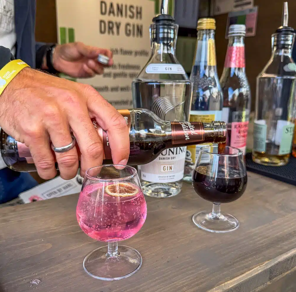 Stauning gin og cocktails serveres på Food Festival