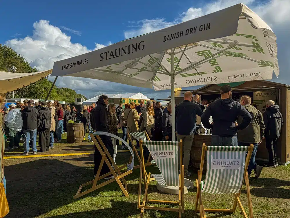 Travl stemning ved Stauning-baren på Food Festival Aarhus